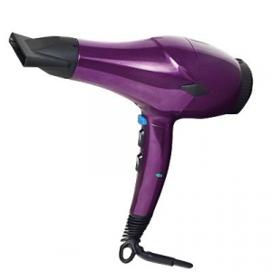 Erika HDR 007 ФЕН (фиолетовый) 2200Вт, поток 19 м/с., 2 насадки.