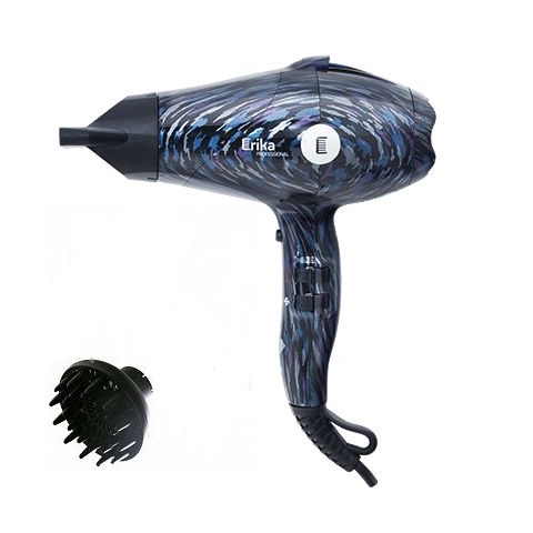 ERIKA HDR 002 B Фен 2000 Вт, поток воздуха 19 м/с, с ДИФФУЗОРОМ