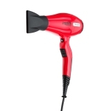 03-002 Red DEWAL Фен ErgoLife Compact красный, 2000 Вт, ионизация, 2 насадки