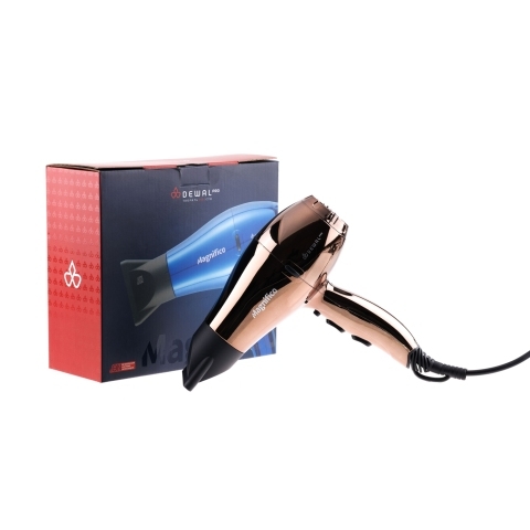  03-007 Brown DEWAL Фен Magnifico коричневый, 2000 Вт, ионизация, 2 насадки