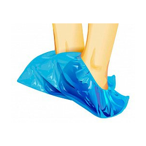 Бахилы п/э голубые (нормал) №50