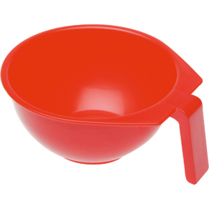 Чаша для краски DEWAL, красная, с ручкой 400 мл