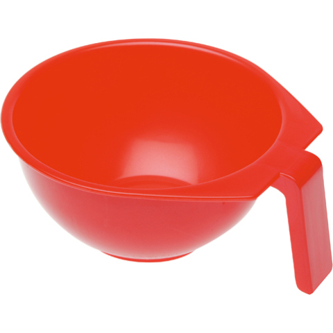 Чаша для краски DEWAL, красная, с ручкой 400 мл