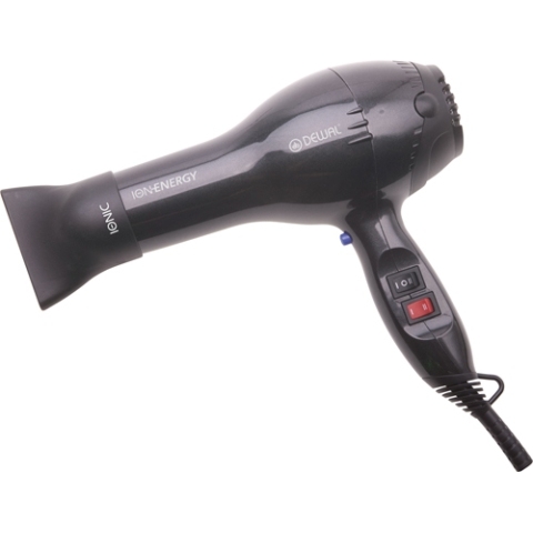 DEWAL 03-8800 Grey Фен ION Energy, темно-серый, 2000 Вт, 2 насадки