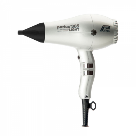 PARLUX 0901-385 silver Фен 385 Power Light серебряный, 2150Вт, ионизация, 2 насадки