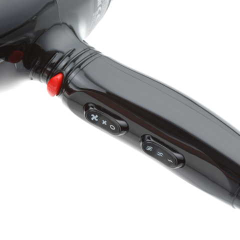 03-120 Black DEWAL Фен Profile черный, 2200 Вт, ионизация, 2 насадки