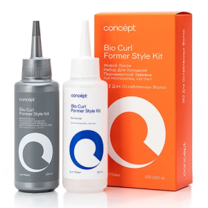 КОНЦЕПТ Биозавивка Живой локон №2 для ослабленных волос, 100 мл*2