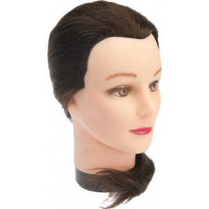 M-4151L-6 Голова "шатенка", волосы 45-50 см, натуральные волосы