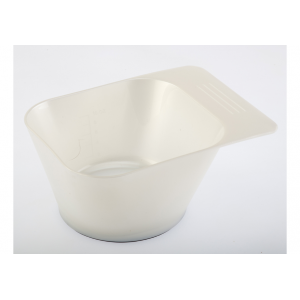 DEWAL JPP051L Чаша д/окрашивания белая с ручкой, квадратная, с езинкой на дне 300мл