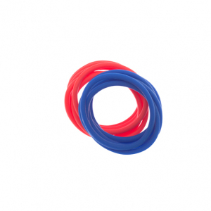 DEWAL RES040 Резинки для волос красный/синий силиконовые, 12шт./упаковка