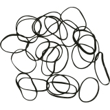 DEWAL RES036 Резинки для волос черные силиконовые, mini (100шт.)