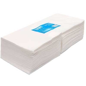 Салфетка одноразовая 30*30 спанлейс 40 белый White line (№100) пачка