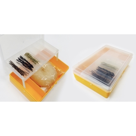 ТИП-4 Коробка жёлтая двухярусная с микролифтом (235*150*65 мм)