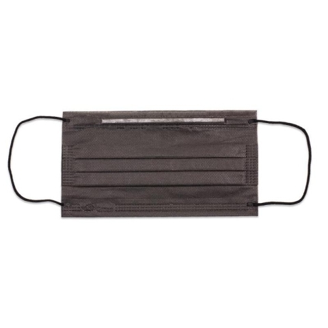 БИНОВИ Маска гигиеническая, нетканая, черная, 1/50 шт.