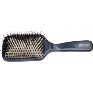 BRG-361 Щетка массажная DEWAL GALAXI дерево, нейлоновый штифт+натуральная щетина, 11 рядов