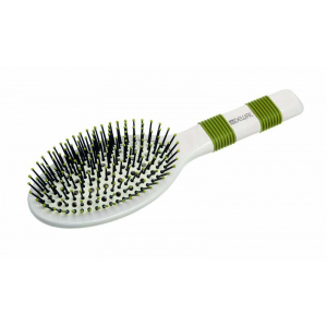 BRN-160 Щетка массажная продувная DEWAL Naturel большая, деревянная, пластиковый штифт, 13 рядов