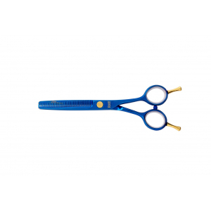 Riff Professional АSТ0155 Ножницы филировочные 28 зуб, 5,5 см/140 мм (синие)