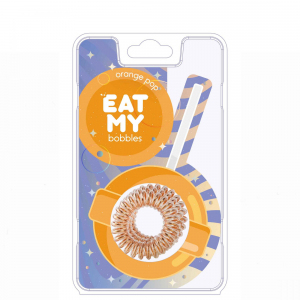 EAT MY Резинка для волос в цвете Апельсиновый леденец, 3 шт.