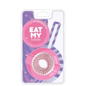 EAT MY Резинка для волос в цвете Клубничный леденец, 3 шт. 