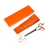 TQ65540S Ножницы парикмахерские филировочные 5,5" TAYO ORANGE, 40 зубцов, эргономичные