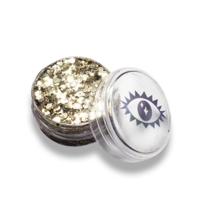Глиттер гелевый для лица и тела Платина, 5 мл.