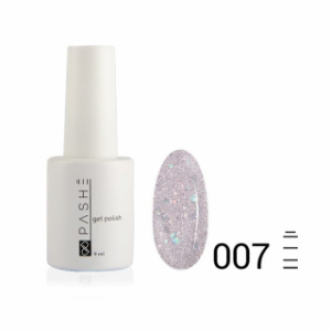 Цветной гель-лак PASHE №007 Алмазная россыпь, 9 мл.