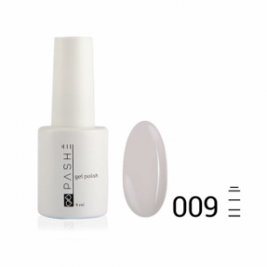 Цветной гель-лак PASHE №009 Серый шёлк, 9 мл.