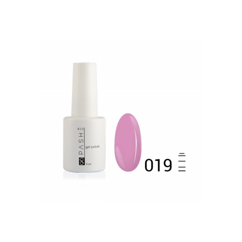 Цветной гель-лак PASHE №019 Розовая лаванда, 9 мл.