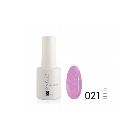 Цветной гель-лак PASHE №021 Мерцающий крокус, 9 мл.