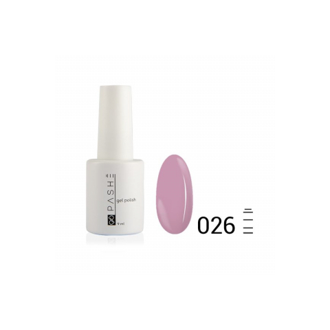Цветной гель-лак PASHE №026 Пыльная лаванда, 9 мл.