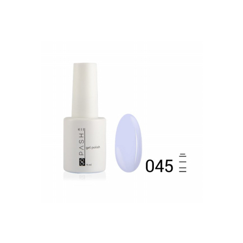 Цветной гель-лак PASHE №045 Голубая лаванда, 9 мл.