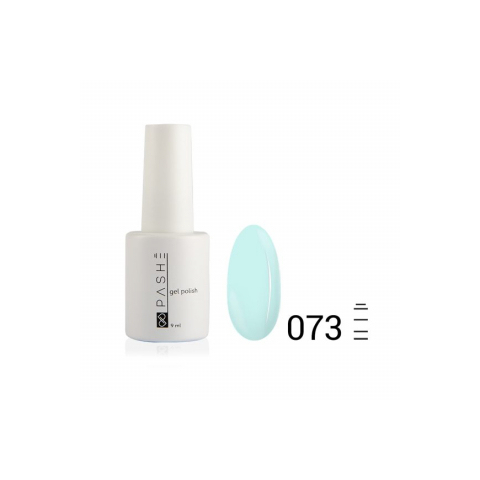 Цветной гель-лак PASHE №073 Светлый циан, 9 мл.