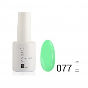 Цветной гель-лак PASHE №077 Сочный лайм, 9 мл.