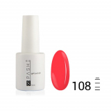 Цветной гель-лак PASHE №108 Клубничный коктейль, 9 мл.