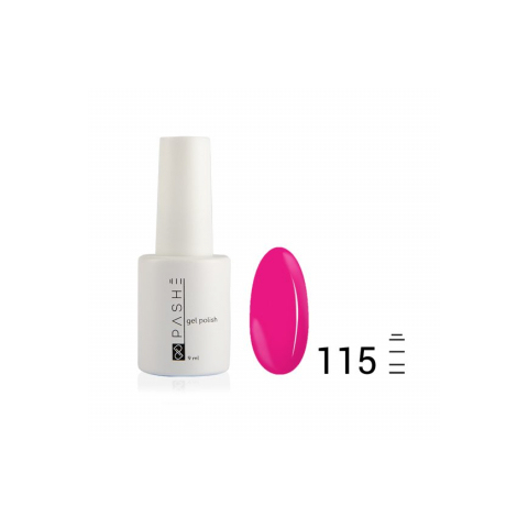 Цветной гель-лак PASHE №115 Малиновый щербет, 9 мл.