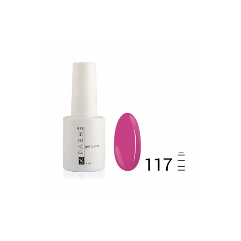 Цветной гель-лак PASHE №117 Розовое фламбе, 9 мл.