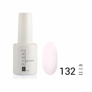 Цветной гель-лак PASHE №132 Розовый кристалл, 9 мл.