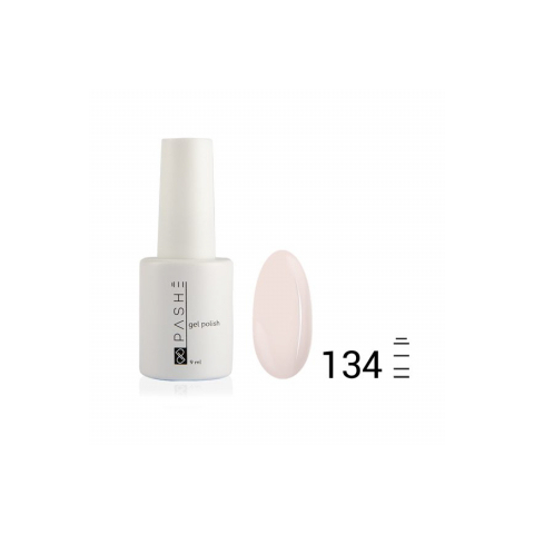 Цветной гель-лак PASHE №134 Дымчато-телесный, 9 мл.