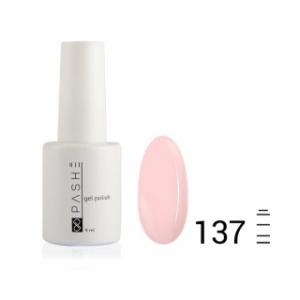 Цветной гель-лак PASHE №137 Розовый кристалл, 9 мл.