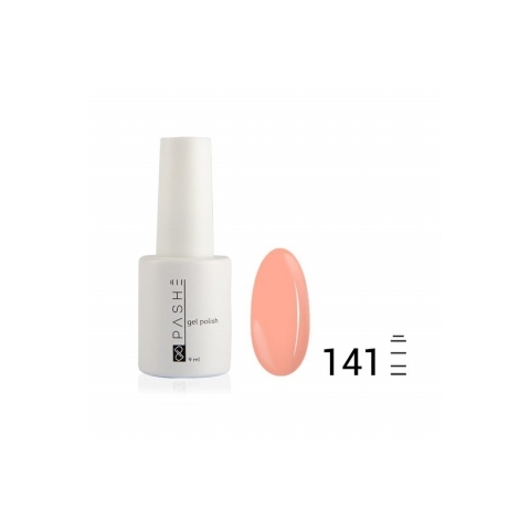 Цветной гель-лак PASHE №141 Гламурный абрикос, 9 мл.