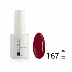 Цветной гель-лак PASHE №167 Брусничное варенье, 9 мл.