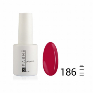 Цветной гель-лак PASHE №186 Малиновый сорбет, 9 мл.