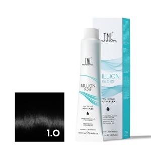 TNL 1.0 Крем-краска для волос Million Gloss, черный, 100 мл.
