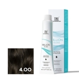 TNL 4.00 Крем-краска для волос Million Gloss, коричневый интенсивный, 100 мл.