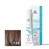 TNL 7.23 Крем-краска для волос Million Gloss, блонд перламутровый золотистый, 100 мл.