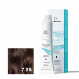 TNL 7.35 Крем-краска для волос Million Gloss, блонд каштановый, 100 мл.