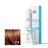 TNL 7.4 Крем-краска для волос Million Gloss, блонд медный, 100 мл.