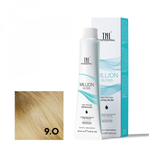 TNL 9.0 Крем-краска для волос Million Gloss, очень светлый блонд, 100 мл.