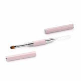 386032 TNL Кисть-шпатель для акрил-геля в футляре персиковая