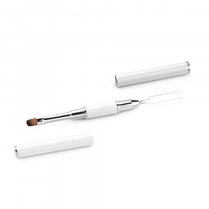 386049 TNL Кисть-шпатель для акрил-геля в футляре белая